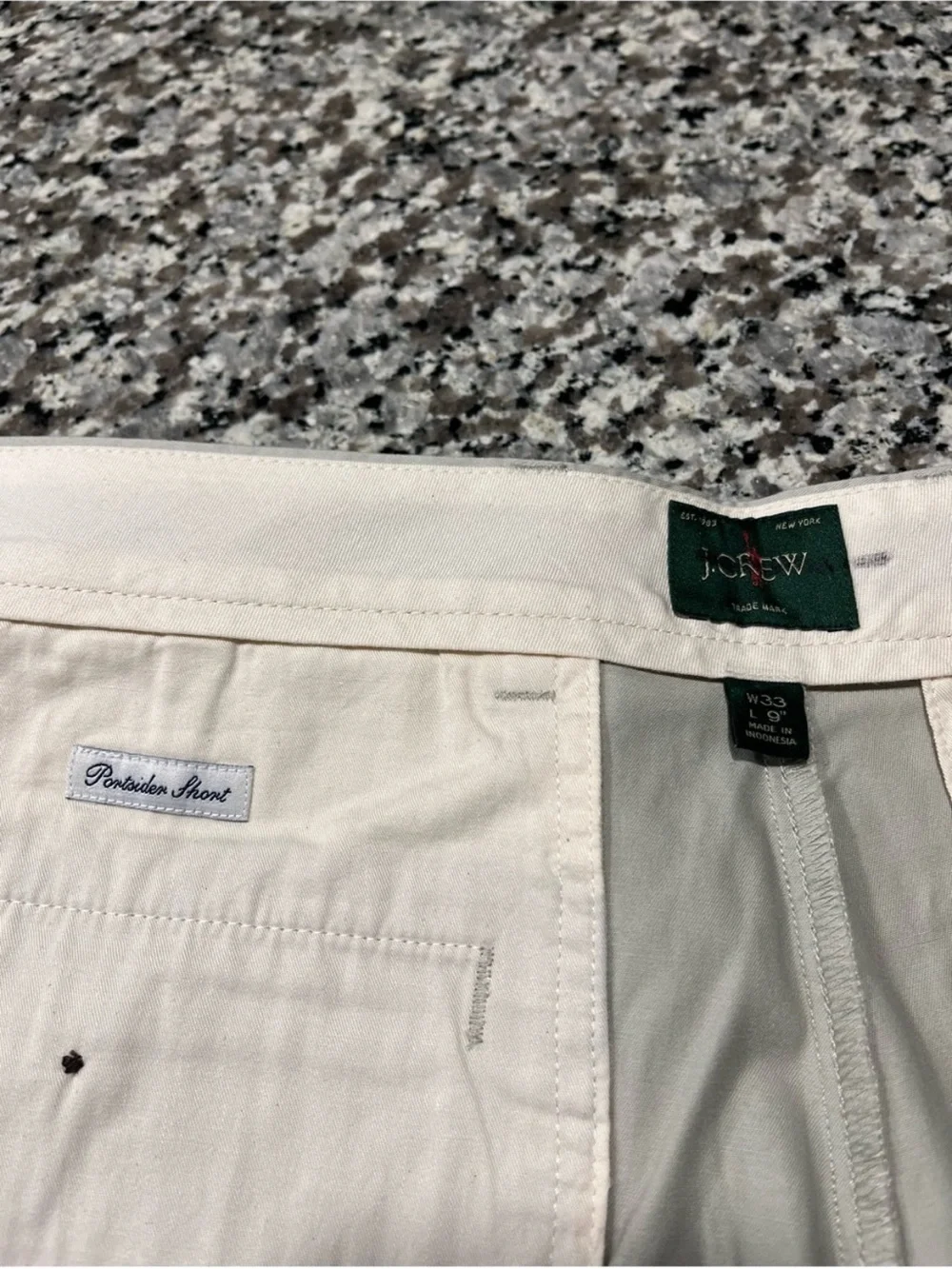 J Crew Shorts 33 Portsider Chino Tan